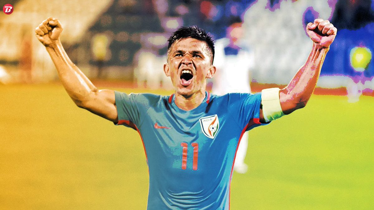 Sunil Chhetri in action